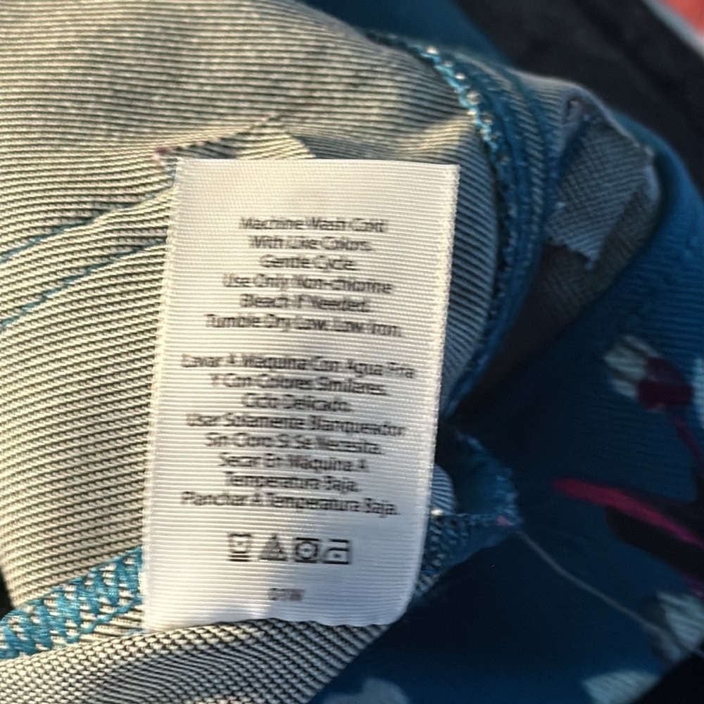 Time and Tru Teal Floral Leggings New With Tags Size XS (02) - Picture 12 of 13